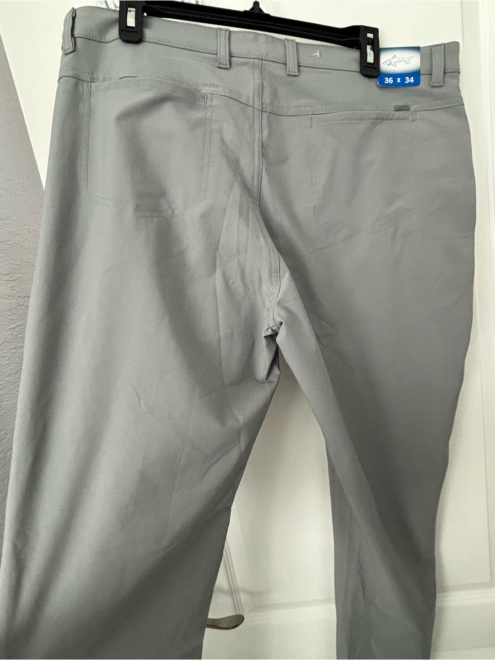 Men's Stretch Fit Pants - Gray - Picture 3 of 7